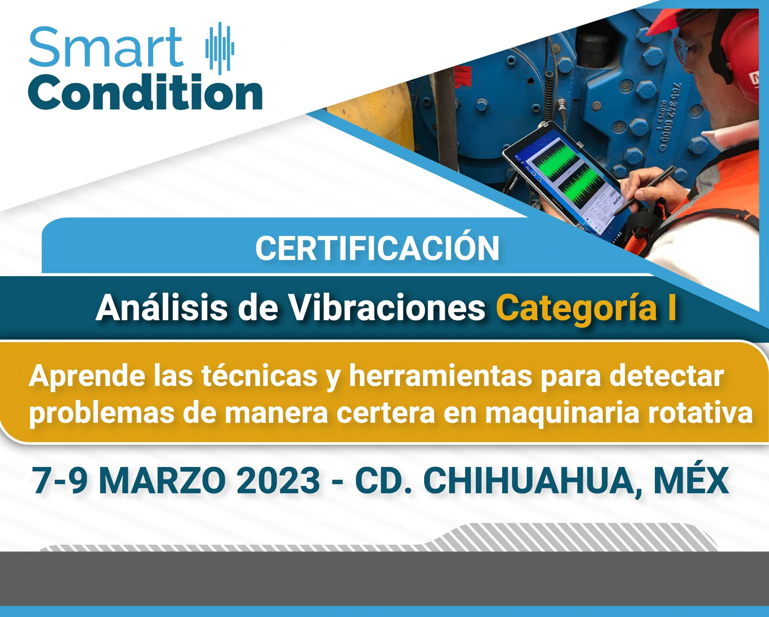 Certificacion Analisis de vibraciones Categoria I Chihuahua 7-9 Marzo 2023