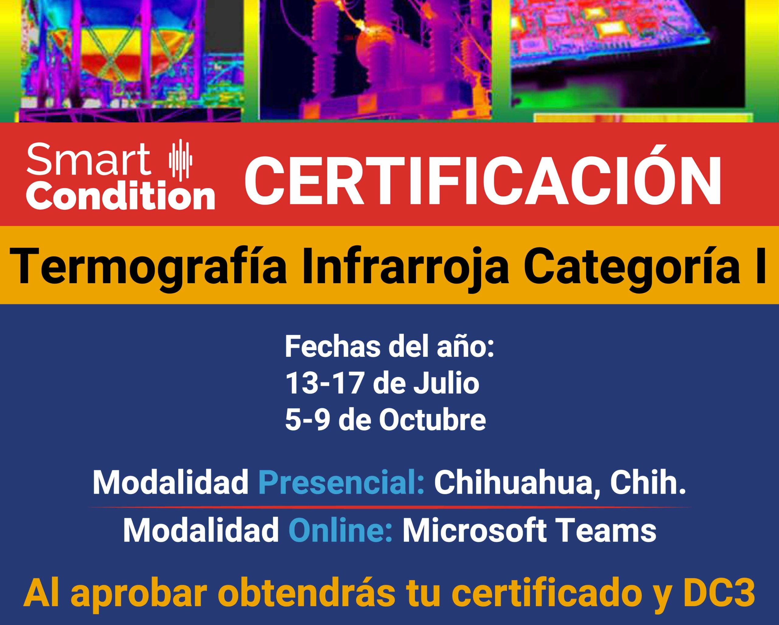Certificacion Termografia Infrarroja CAT I Chihuahua
